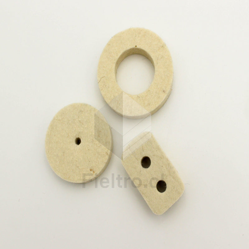 Piezas y Anillos (Arandelas) de Fieltro Industrial de Alta Densidad – Lana 100%